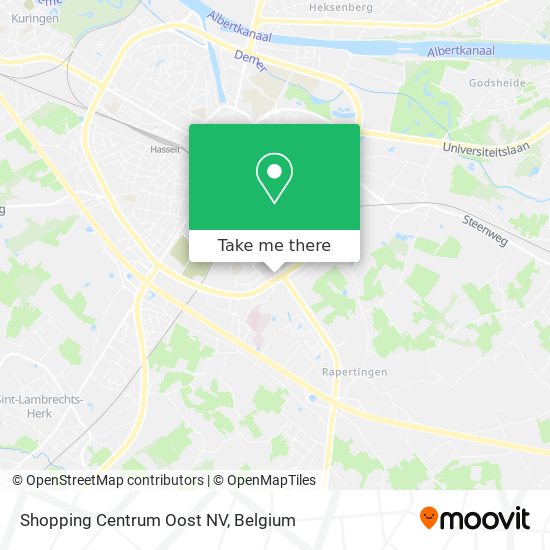 Shopping Centrum Oost NV map