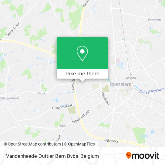 Vandenheede-Outtier Bern Bvba map