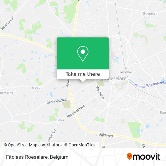 Fitclass Roeselare map