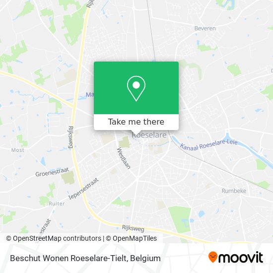 Beschut Wonen Roeselare-Tielt map