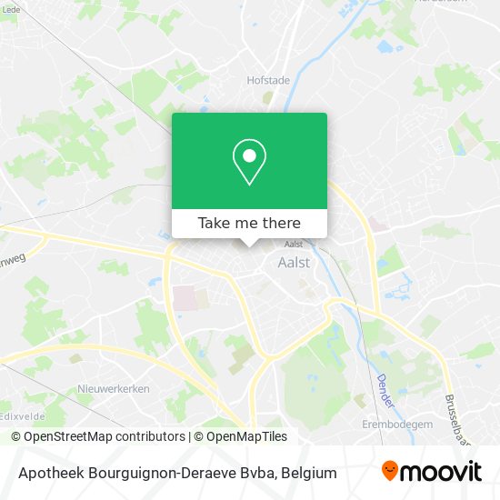 Apotheek Bourguignon-Deraeve Bvba map