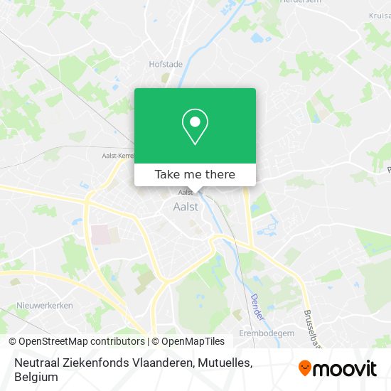 Neutraal Ziekenfonds Vlaanderen, Mutuelles map