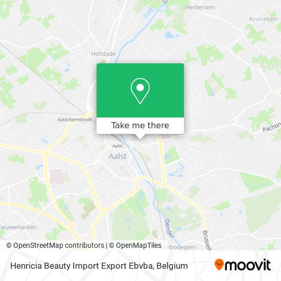 Henricia Beauty Import Export Ebvba map