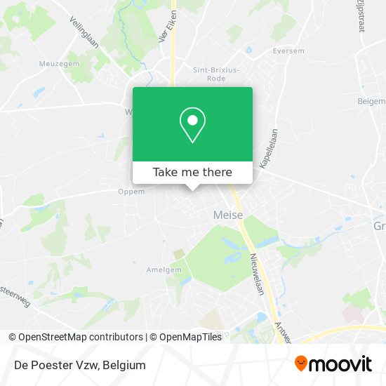 De Poester Vzw map