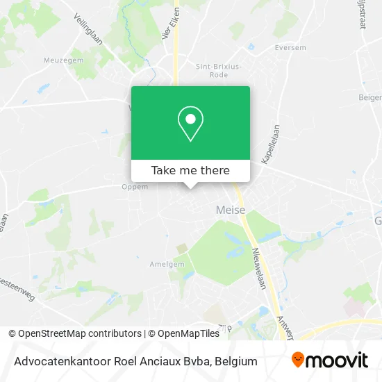 Advocatenkantoor Roel Anciaux Bvba map
