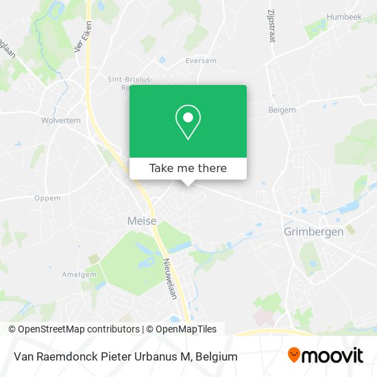 Van Raemdonck Pieter Urbanus M map