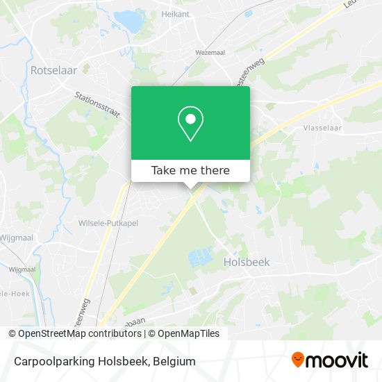 Carpoolparking Holsbeek map