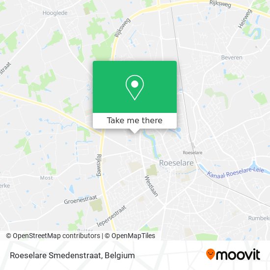 Roeselare Smedenstraat map
