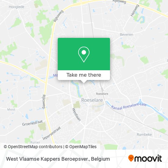 West Vlaamse Kappers Beroepsver. map