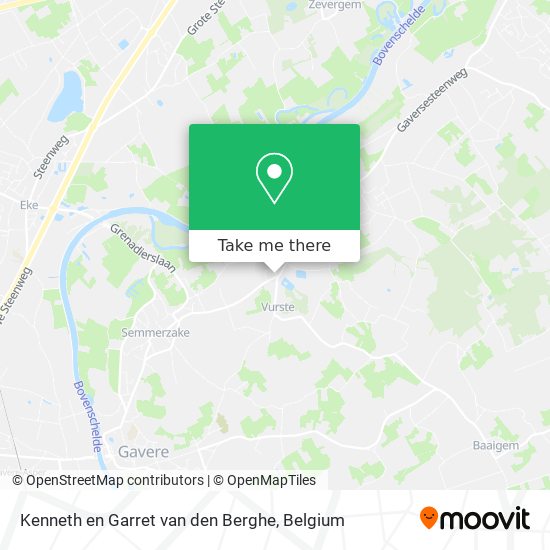 Kenneth en Garret van den Berghe map