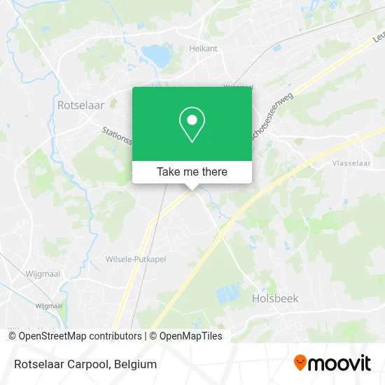 Rotselaar Carpool map