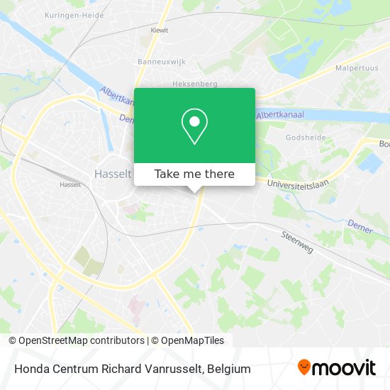 Honda Centrum Richard Vanrusselt map