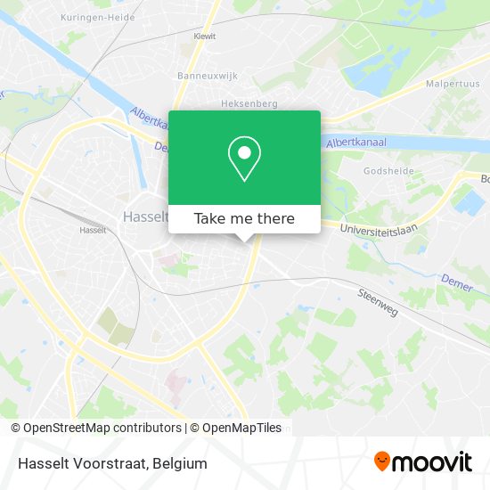 Hasselt Voorstraat map