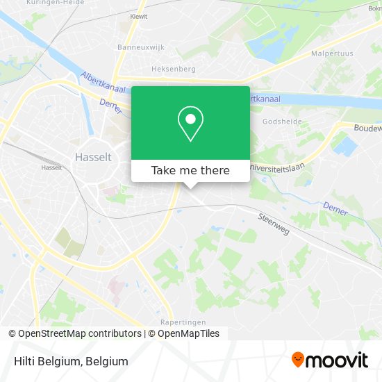 Hilti Belgium map