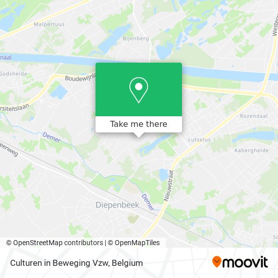 Culturen in Beweging Vzw map