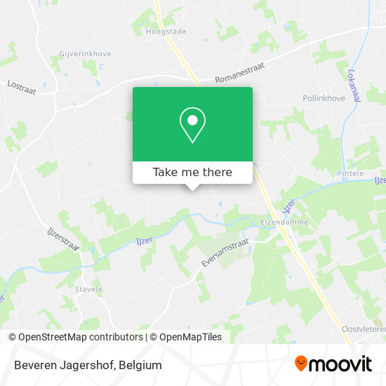 Beveren Jagershof map