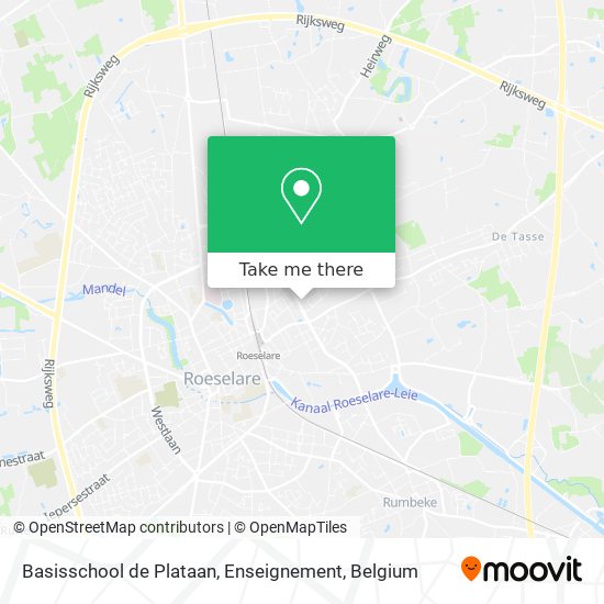 Basisschool de Plataan, Enseignement map