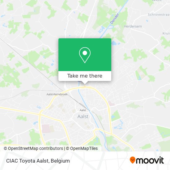 CIAC Toyota Aalst map