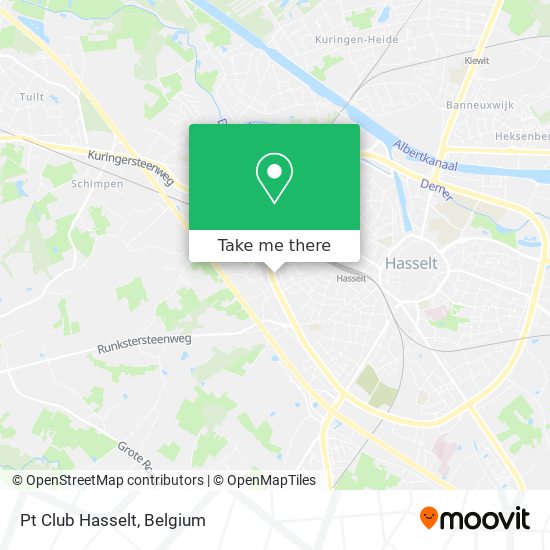 Pt Club Hasselt map