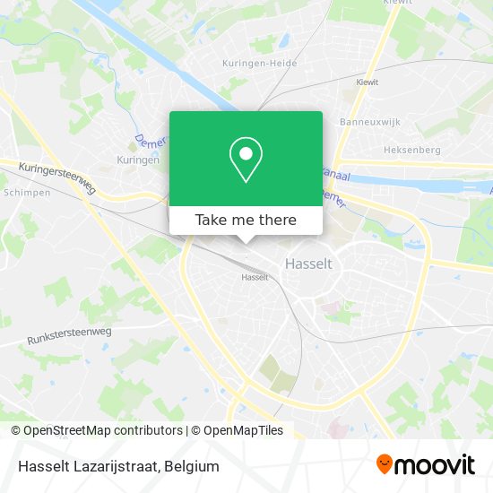 Hasselt Lazarijstraat map