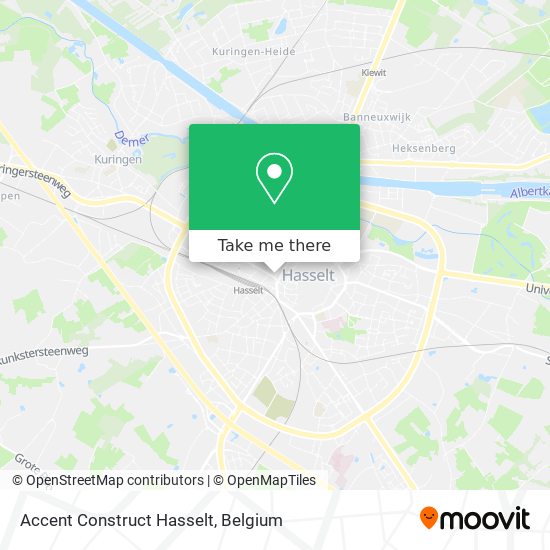 Accent Construct Hasselt map