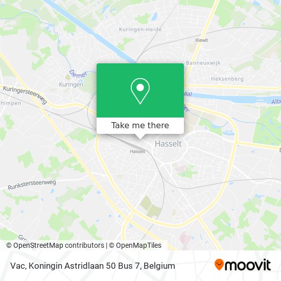 Vac, Koningin Astridlaan 50 Bus 7 map
