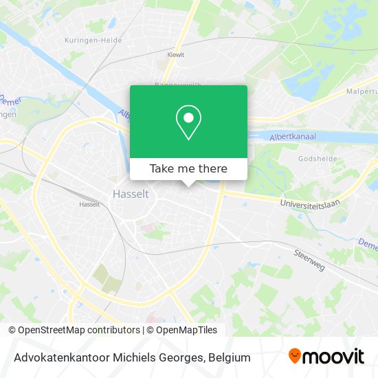 Advokatenkantoor Michiels Georges map