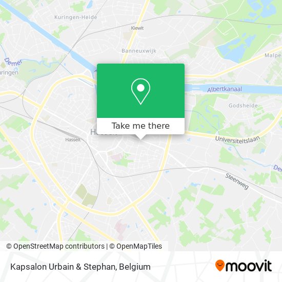 Kapsalon Urbain & Stephan plan