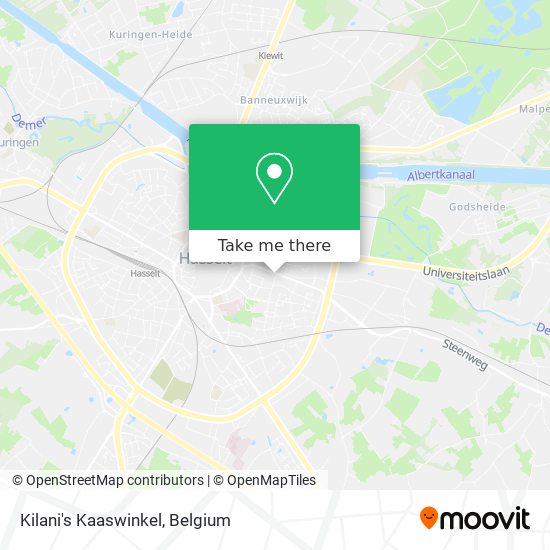 Kilani's Kaaswinkel map