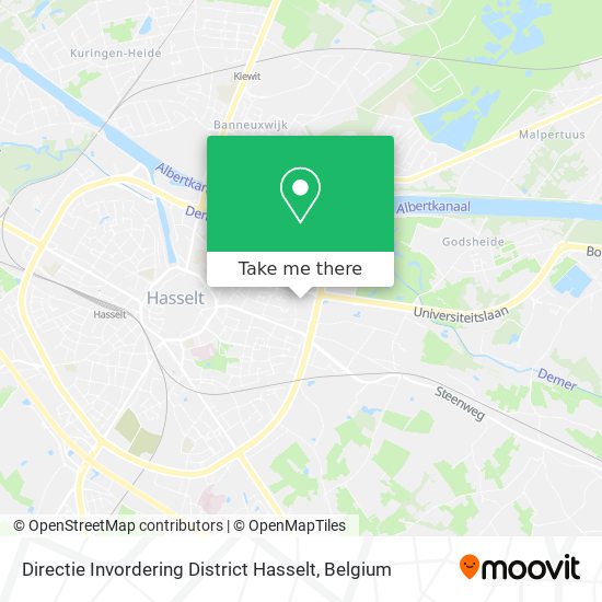 Directie Invordering District Hasselt map