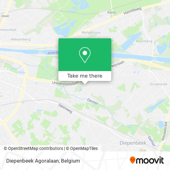 Diepenbeek Agoralaan map