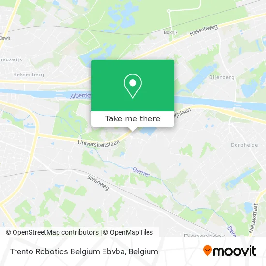 Trento Robotics Belgium Ebvba map