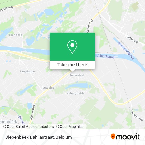 Diepenbeek Dahliastraat map