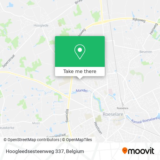 Hoogleedsesteenweg 337 map