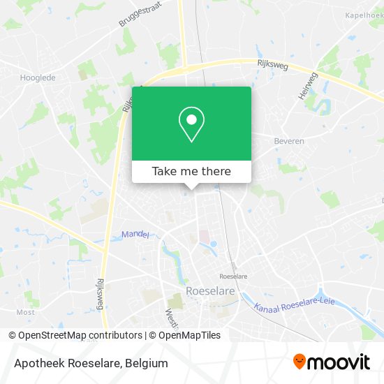 Apotheek Roeselare map