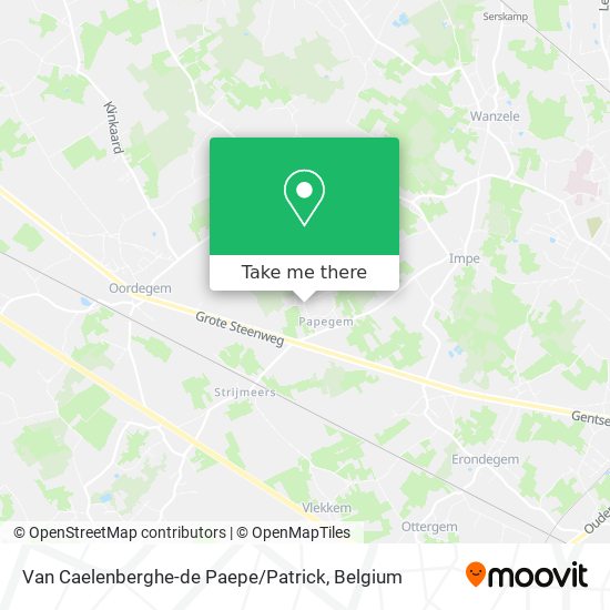 Van Caelenberghe-de Paepe / Patrick map