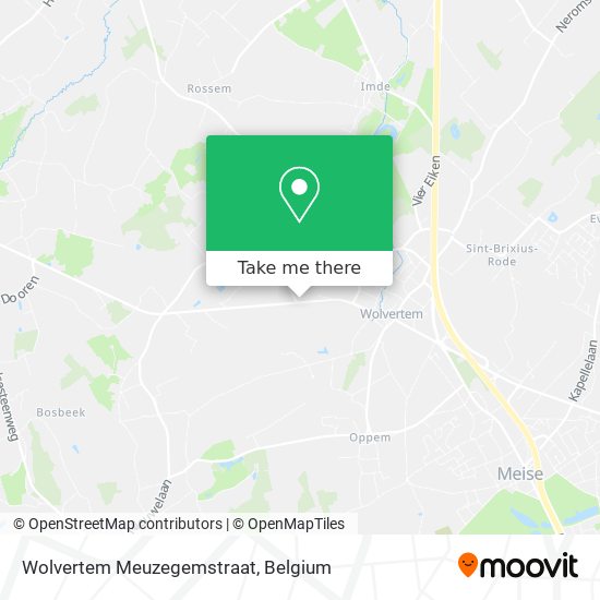 Wolvertem Meuzegemstraat map