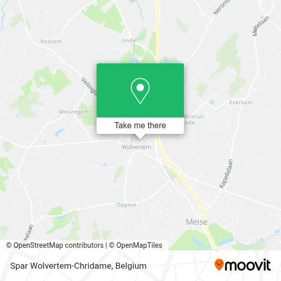 Spar Wolvertem-Chridame map