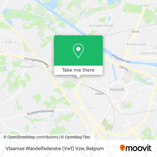 Vlaamse Wandelfederatie (Vwf) Vzw map