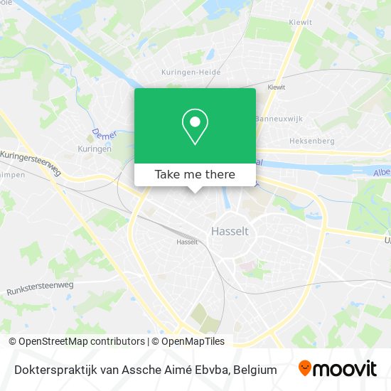 Dokterspraktijk van Assche Aimé Ebvba plan