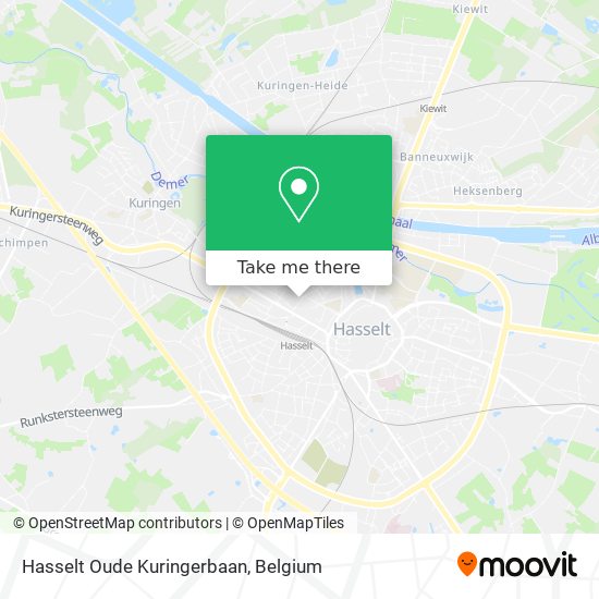 Hasselt Oude Kuringerbaan map