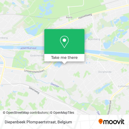 Diepenbeek Plompaertstraat map