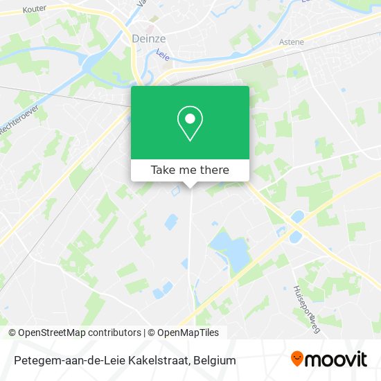 Petegem-aan-de-Leie Kakelstraat map