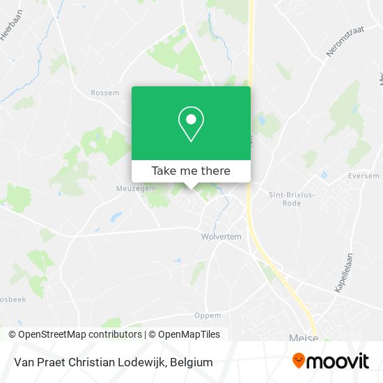 Van Praet Christian Lodewijk map