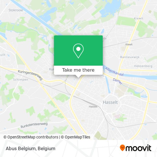 Abus Belgium map