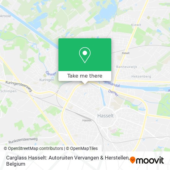 Carglass Hasselt: Autoruiten Vervangen & Herstellen map