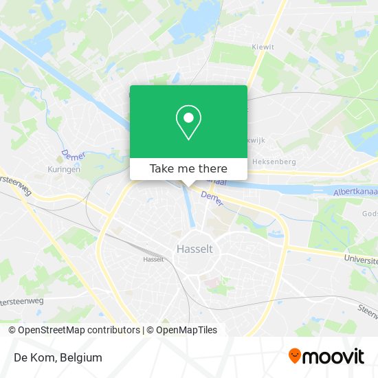 De Kom map