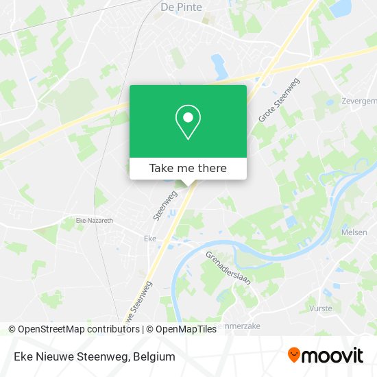 Eke Nieuwe Steenweg map