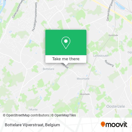 Bottelare Vijverstraat map