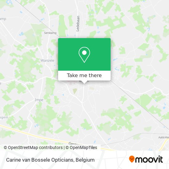 Carine van Bossele Opticians map